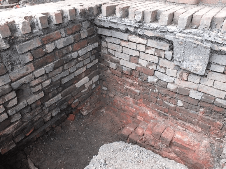 alt="excavated boiler cavity"