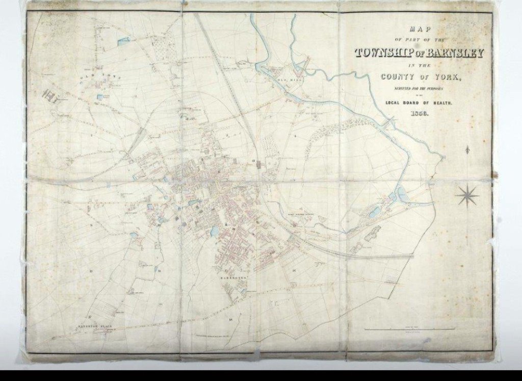 The full size Board of Health Map before it was conserved