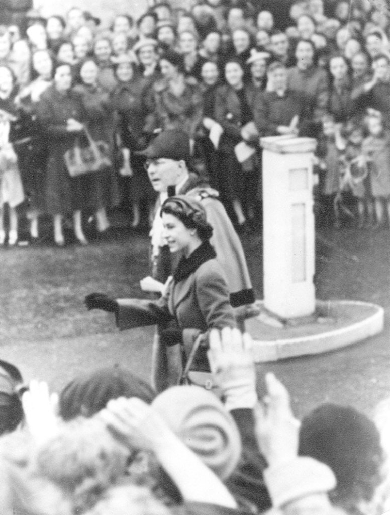 The Queen walking up Regent Street
