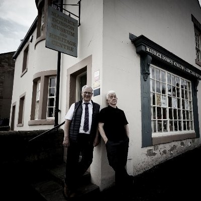 Ian and Ken stood outside the museum