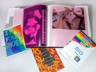 Various colourful zines