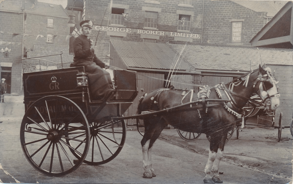A Royal Mail Horse and cart