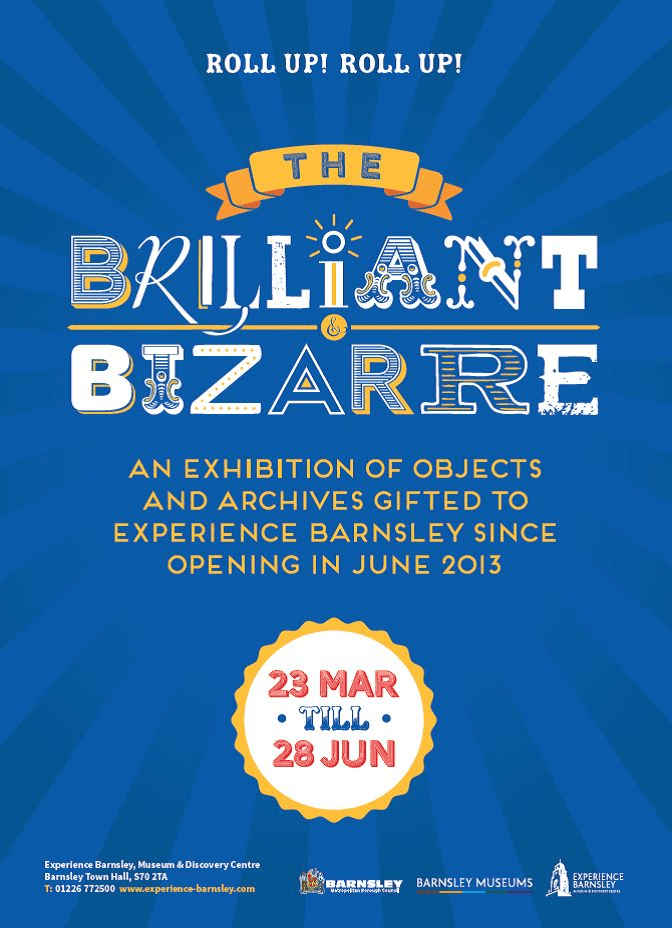 brilliant and bizarre exhibition graphic