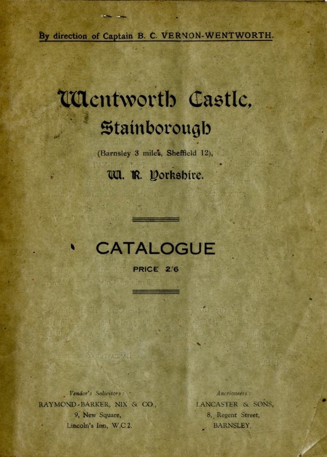 Estate sale catalogue 