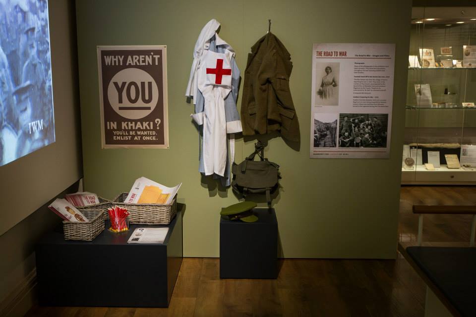 the dress up area of the gallery