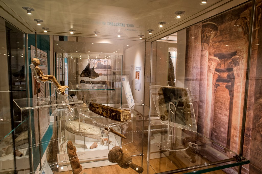 objects on display in the museum