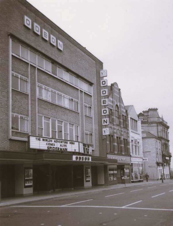 The Odeon in 2002 advertising The Worlds Adventure Hero Comes ALive Spiderman