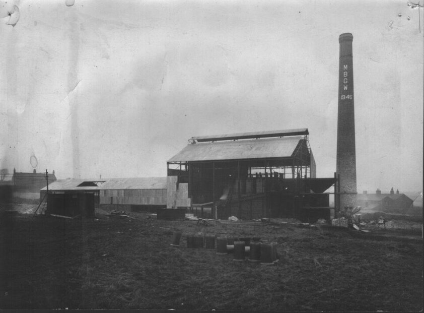 A view of the first chimney at the Monk Bretton site