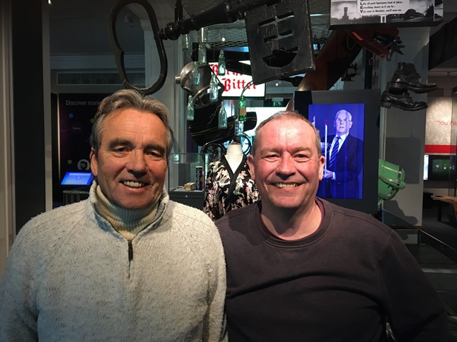 Alan and his brother stood in Experience Barnsley